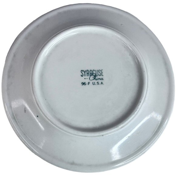 2 Syracuse China Dewitt Clinton Bread And Butter Plates Bird Of Paradise Pilgrim - Picture 4 of 6